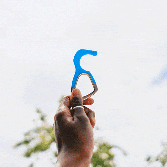 hoo(key) - The Only Patented Antimicrobial Silicone No-Touch Keychain Tool